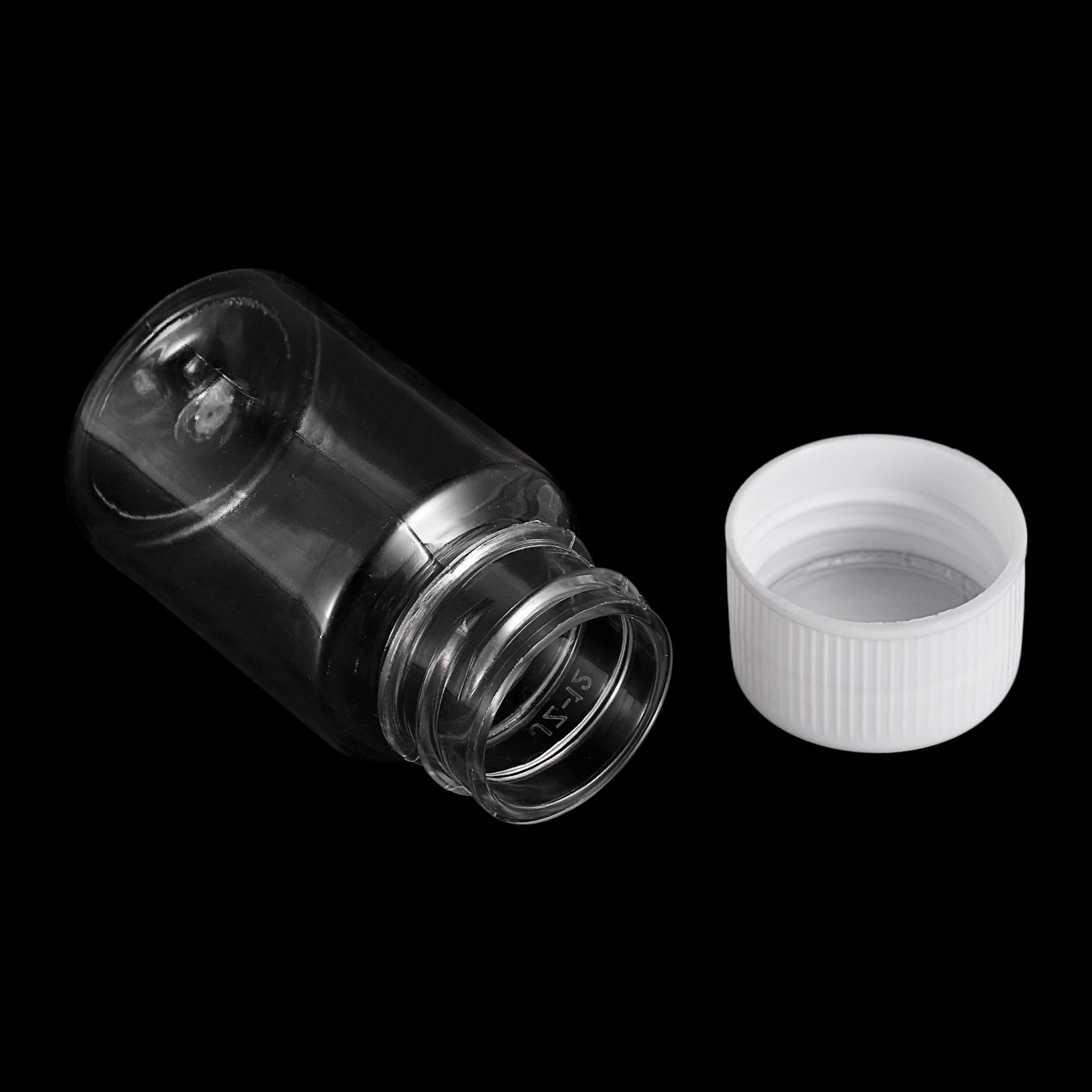 18pcs 80ml 2.7 Oz Wide Mouth Reagent Storage Bottle Plastic Sample Containers