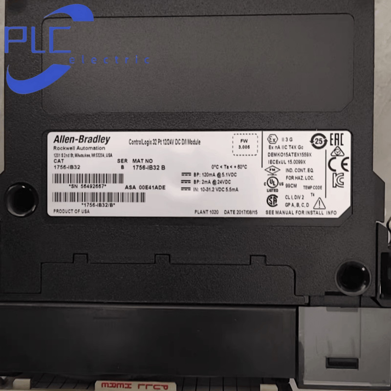 Allen Bradley 1756-IB32 ControlLogix 32-point 12/24V module free shipping