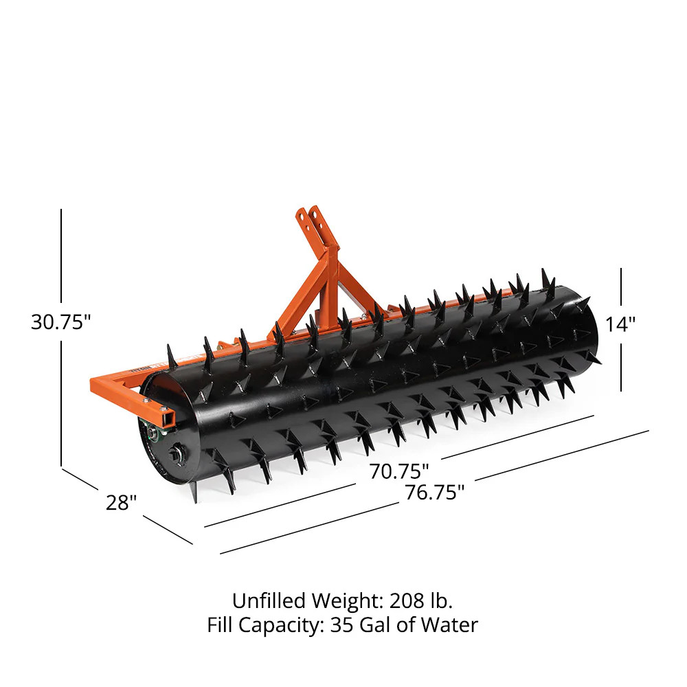 Titan Attachments 6 ft Terra Monster Dirt Grader and Leveler, SSQA