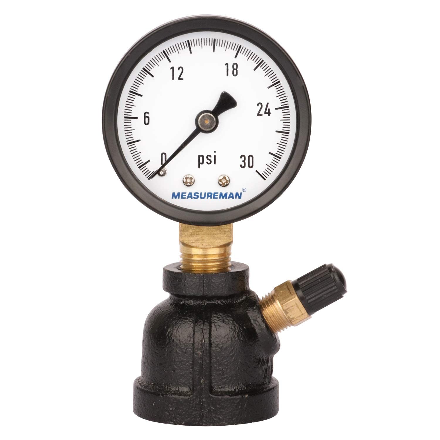 MEASUREMAN 2″ Forged Steel Gas Pressure Test Gauge Assembly, 3/4″ 2 inches