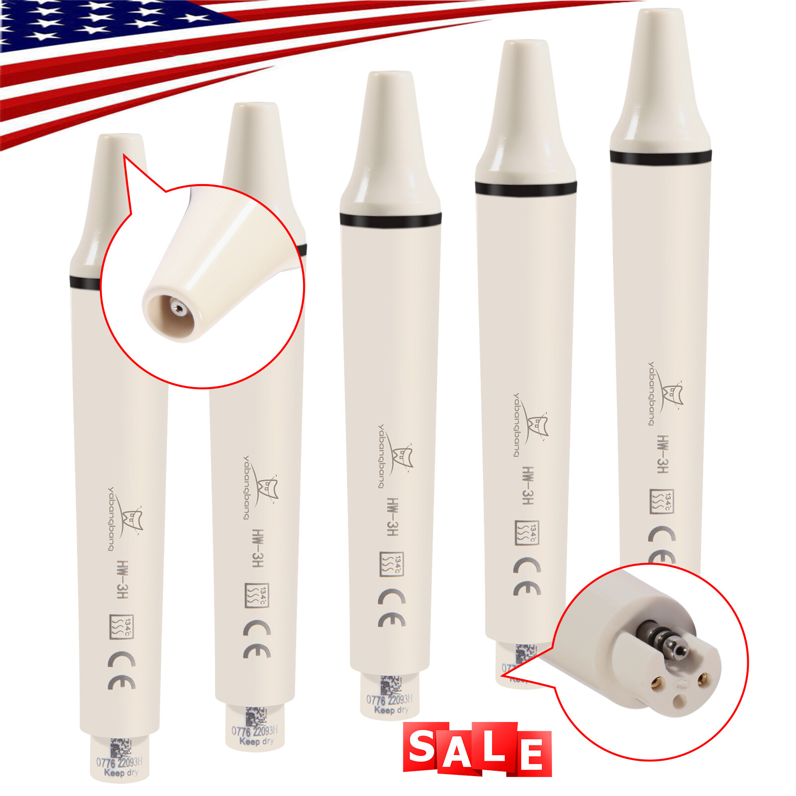 5x Dental Detachable Handpiece for SKYSEA EMS Ultrasonic Scaler HW-3H Tr