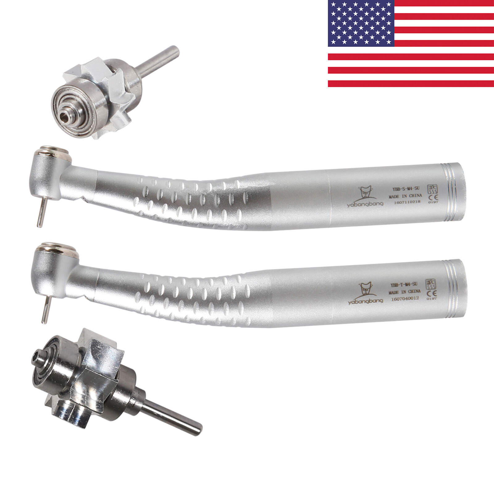 Pieza de mano LED turbina alta velocidad fibra óptica dental estilo