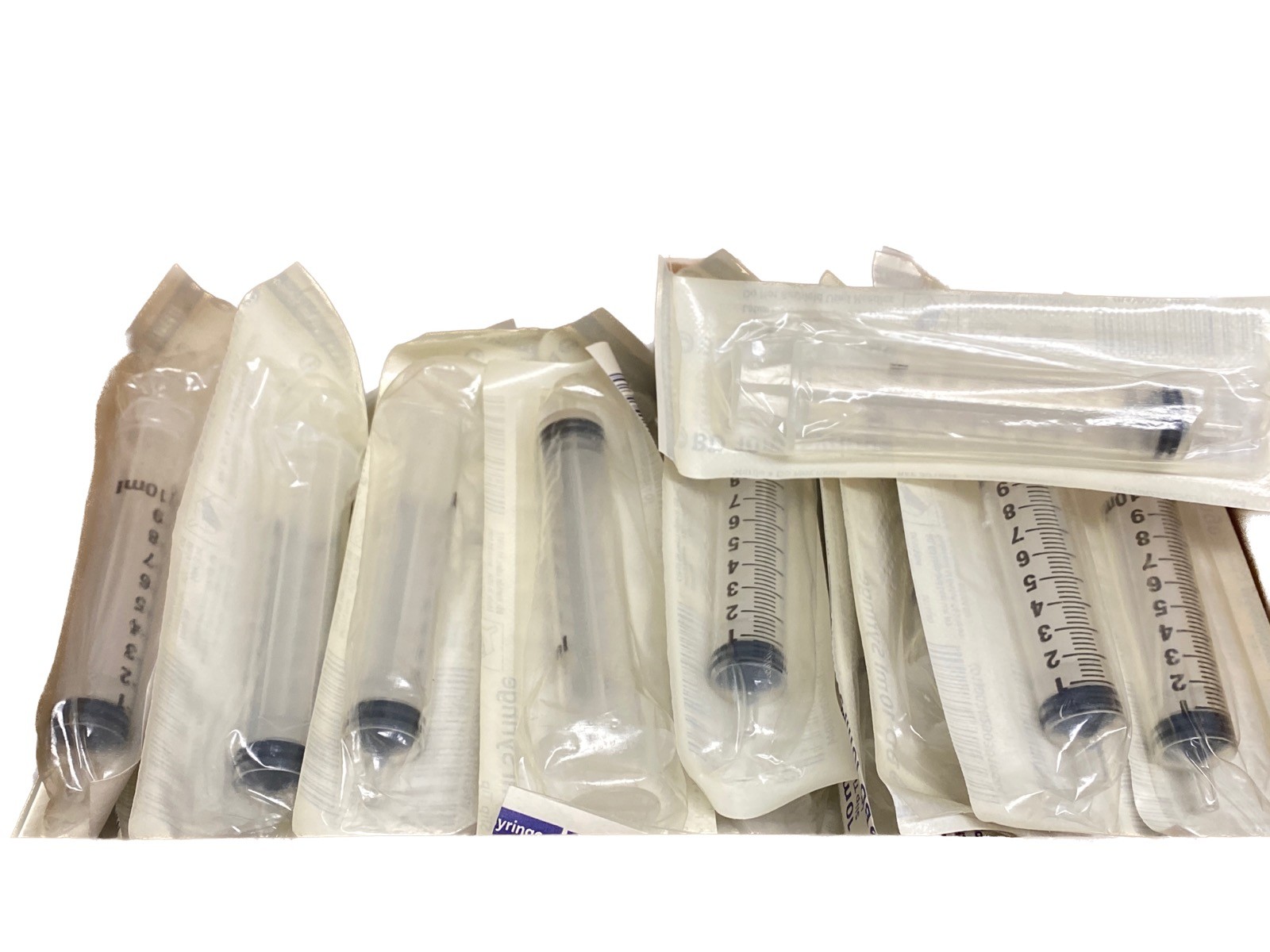 (84) Laboratory 10mL General Use Graduated Plastic Syringes w/ Slip Tip
