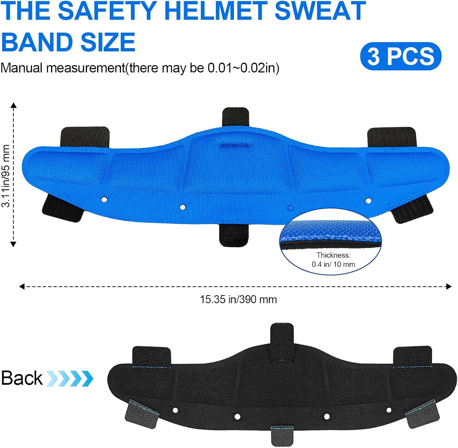 Hard Hat Sweatbands, Sweat Band for Safety Helmet, Washable Reusable Hardhat