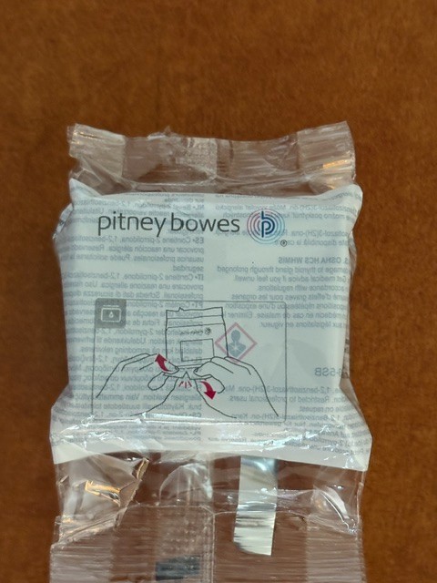 New Factory Sealed 793-5 Postal Ink RED- DM100/DM200 Series-Genuine Pitney Bowes