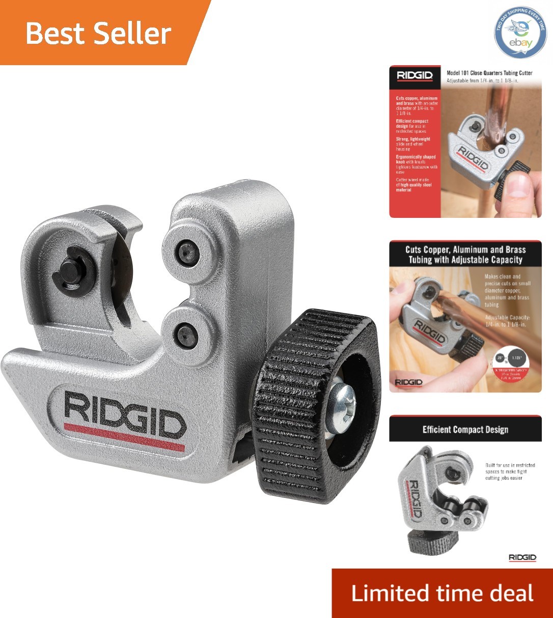 Close Quarters Tubing Cutter – Manual Metal Cutter for Copper and Plastic Use
