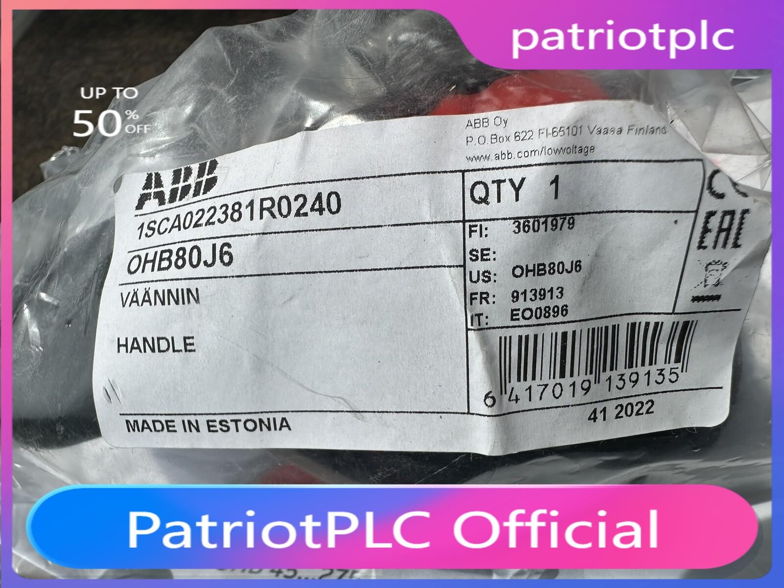 ABB OHB80J6 Pistol Handle Fast Shipping US Free TAX