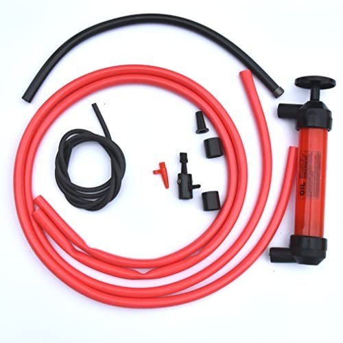 Multi-Use Siphon Fuel Transfer Pump Kit Gas Oil Liquids Automotive Home Marine