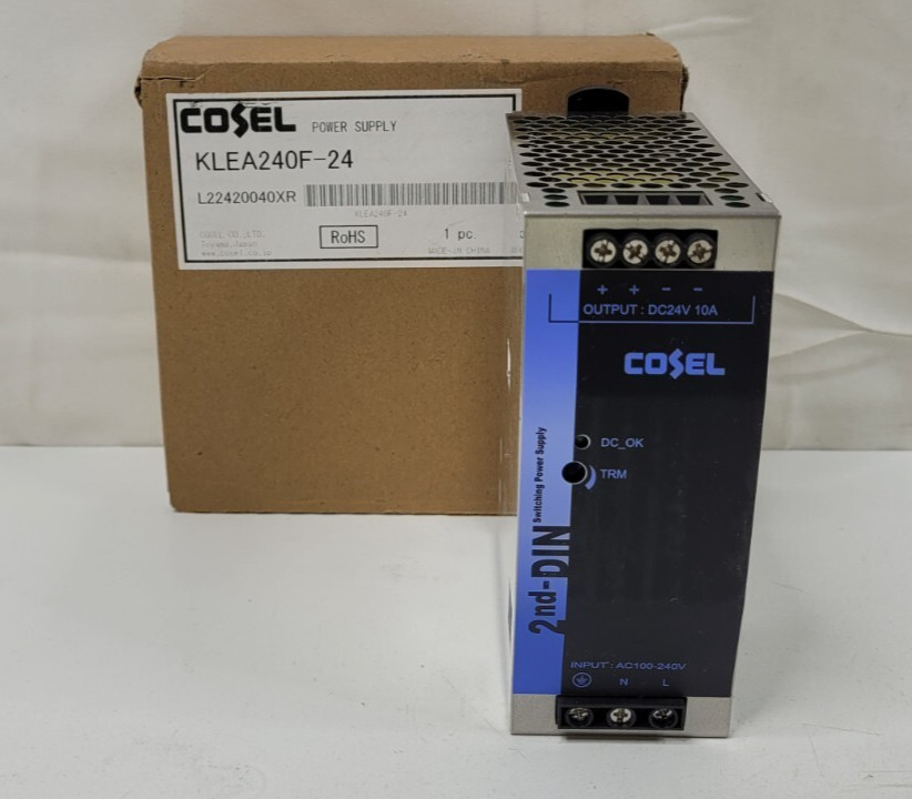 COSEL KLEA240F-24 POWER SUPPLY AC100-240V 50-60HZ 2.8 A U3S NEW IN BOX
