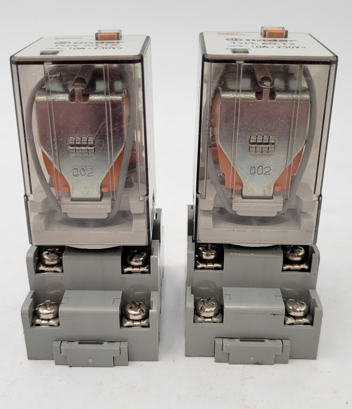 2PC Finder 60.12 General Purpose Relay 10A 250VAC Coil 120V with SR2P-05 Socket