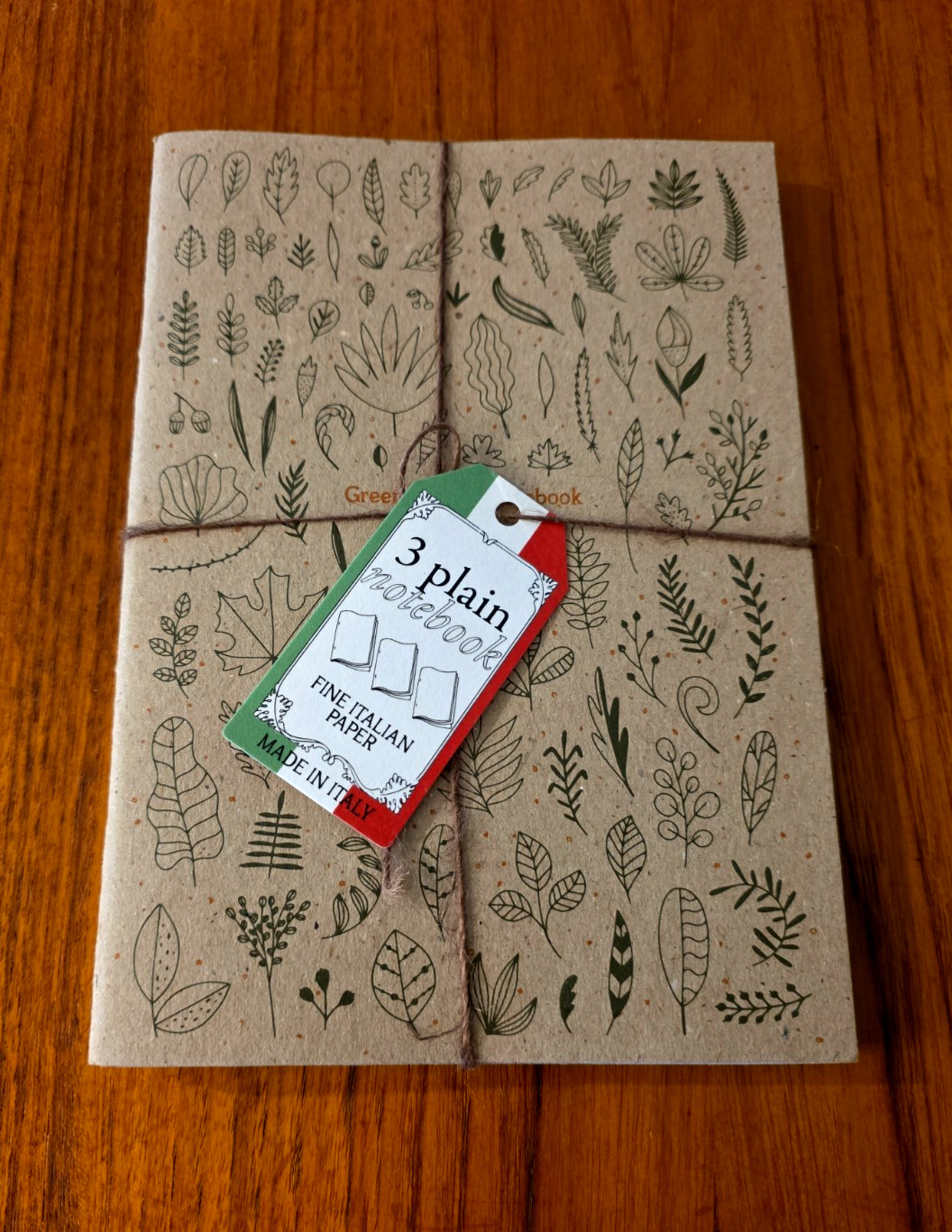 NEW! SET Alfabet Journals Handmade Italy Floral Design NOT LINED 48 PAGES