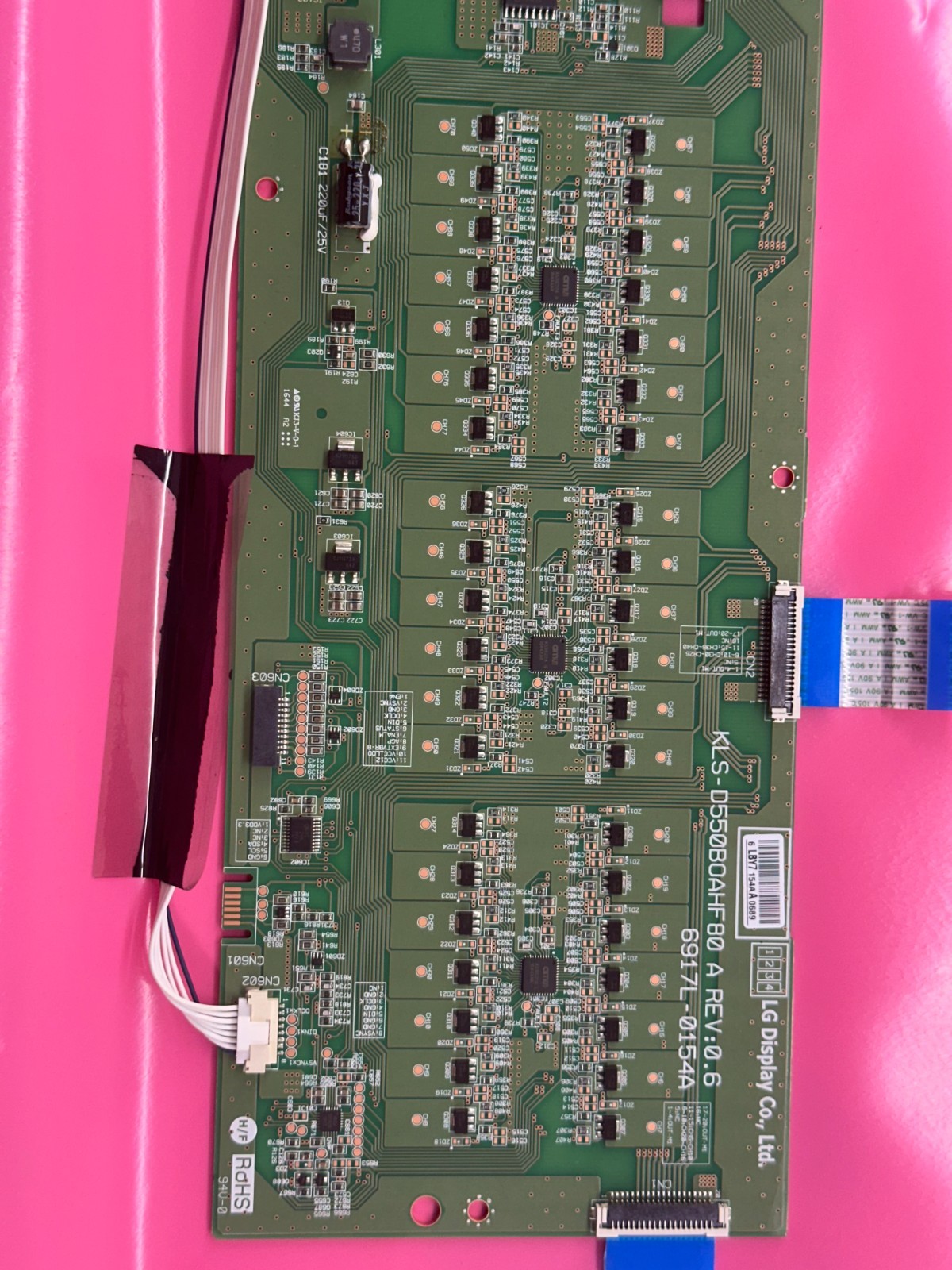 LG DISPLAY KLS-D550B0AHF80 A REV 0.6 6917L-0154A LED DRIVER