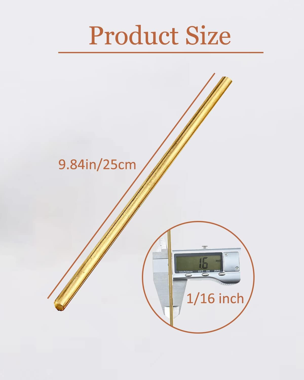 25 Brass Brazing Rods for Oxyacetylene Welding, DIY Crafts, Copper & Steel 1/16