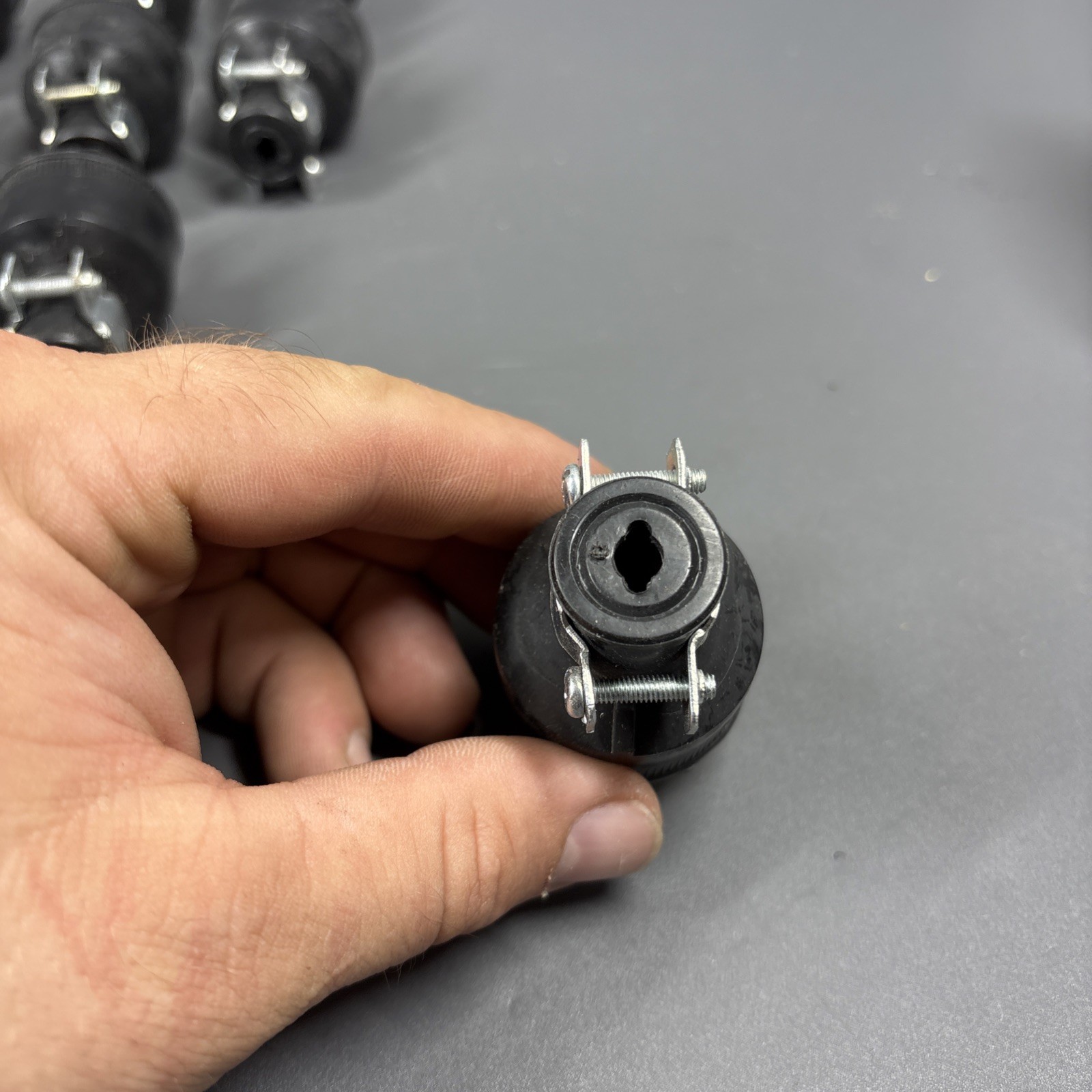 18x Eagle Electric 15A-250V, Black, Heavy Duty Rubber Construction Plugs