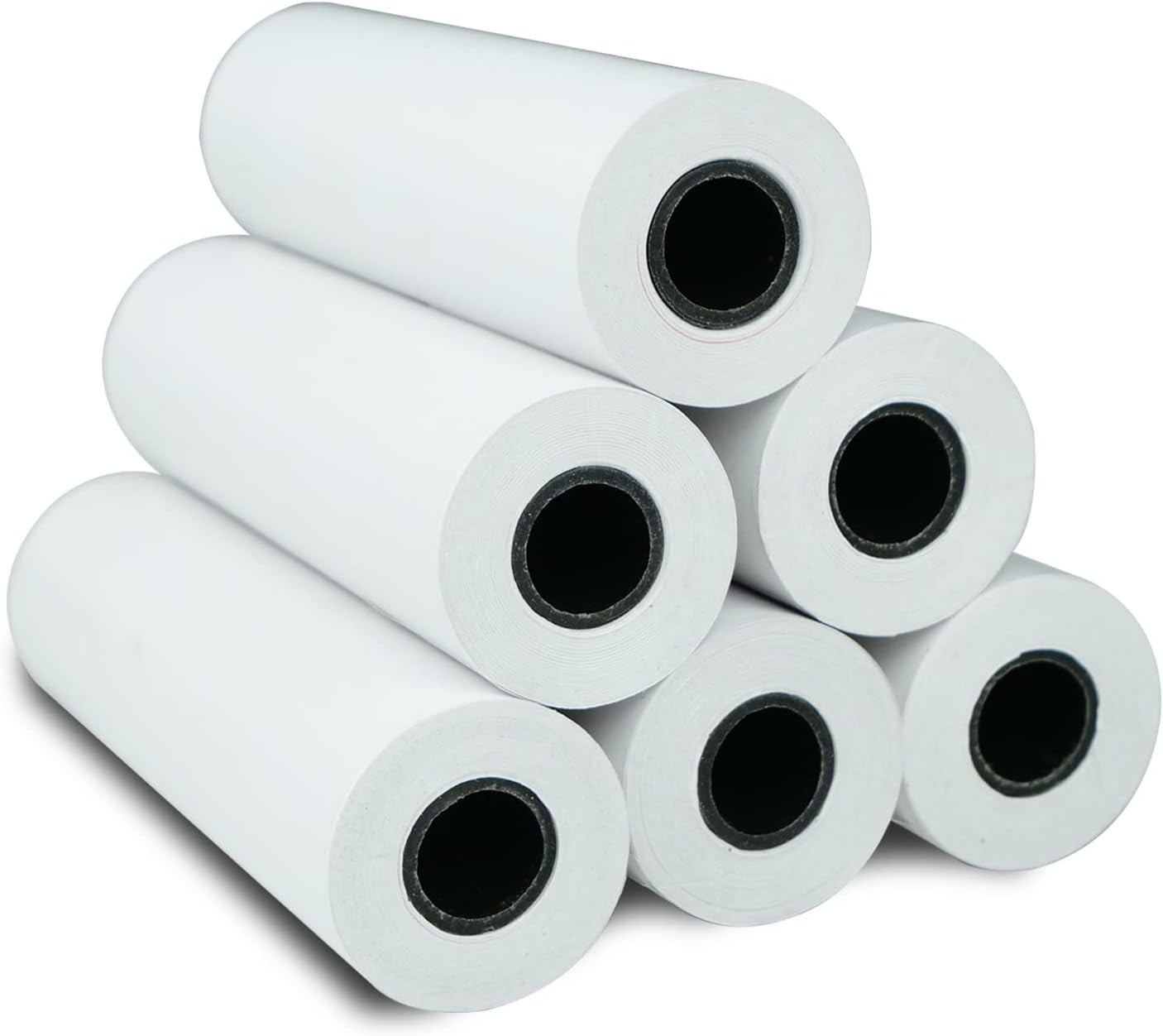 Thermal Paper 6 Rolls(110mm/4.3″width/7m long,Φ1.18″) for portable p…