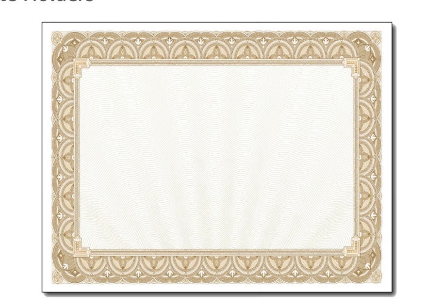 Gold Border Blank Certificate Award Printer Paper Certificate 8.5×11 In 400 Ct