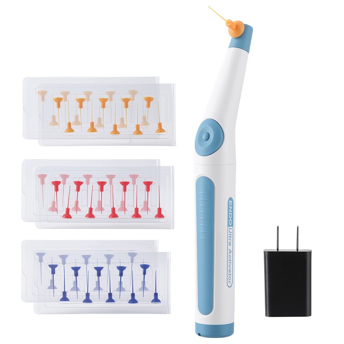 AZDENT Dental Endo Ultrasonic Sonic Activator Root Canal Irrigator+60 Tips