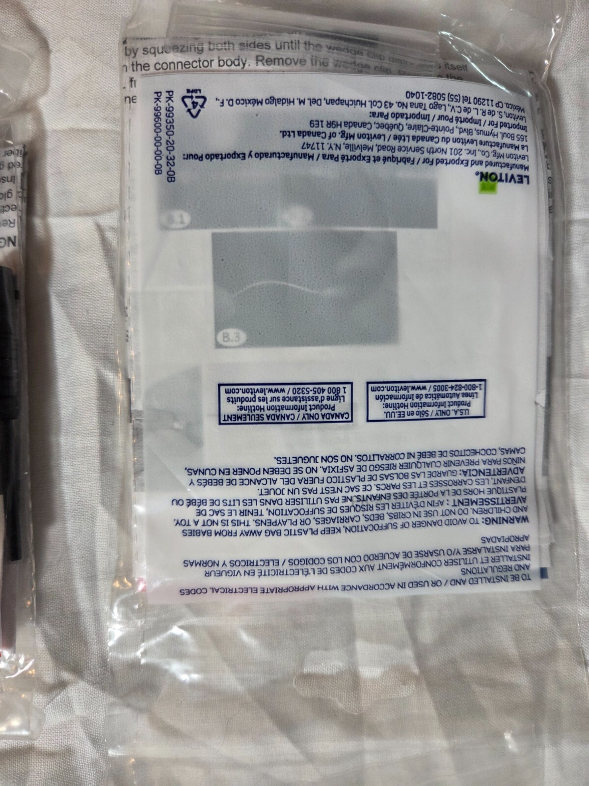 Lot of 4 New Leviton CAT 49991-MSC FastCAM 10.5 Cleave SC 62.5/125 UM