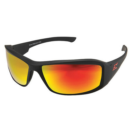 Edge Eyewear Xbap139 Safety Glasses, Traditional Red Mirror Polycarbonate Lens,