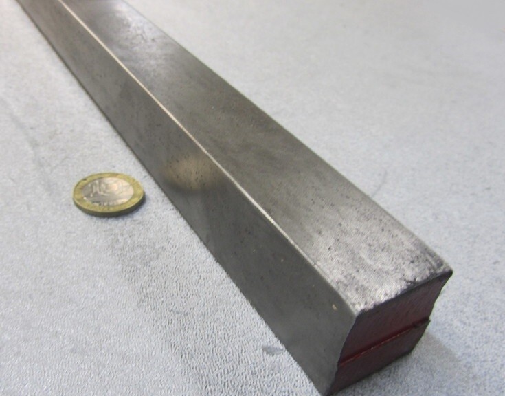 12L14 Square Carbon Steel Bars, 1 1/8″ Square x 1 Ft Length