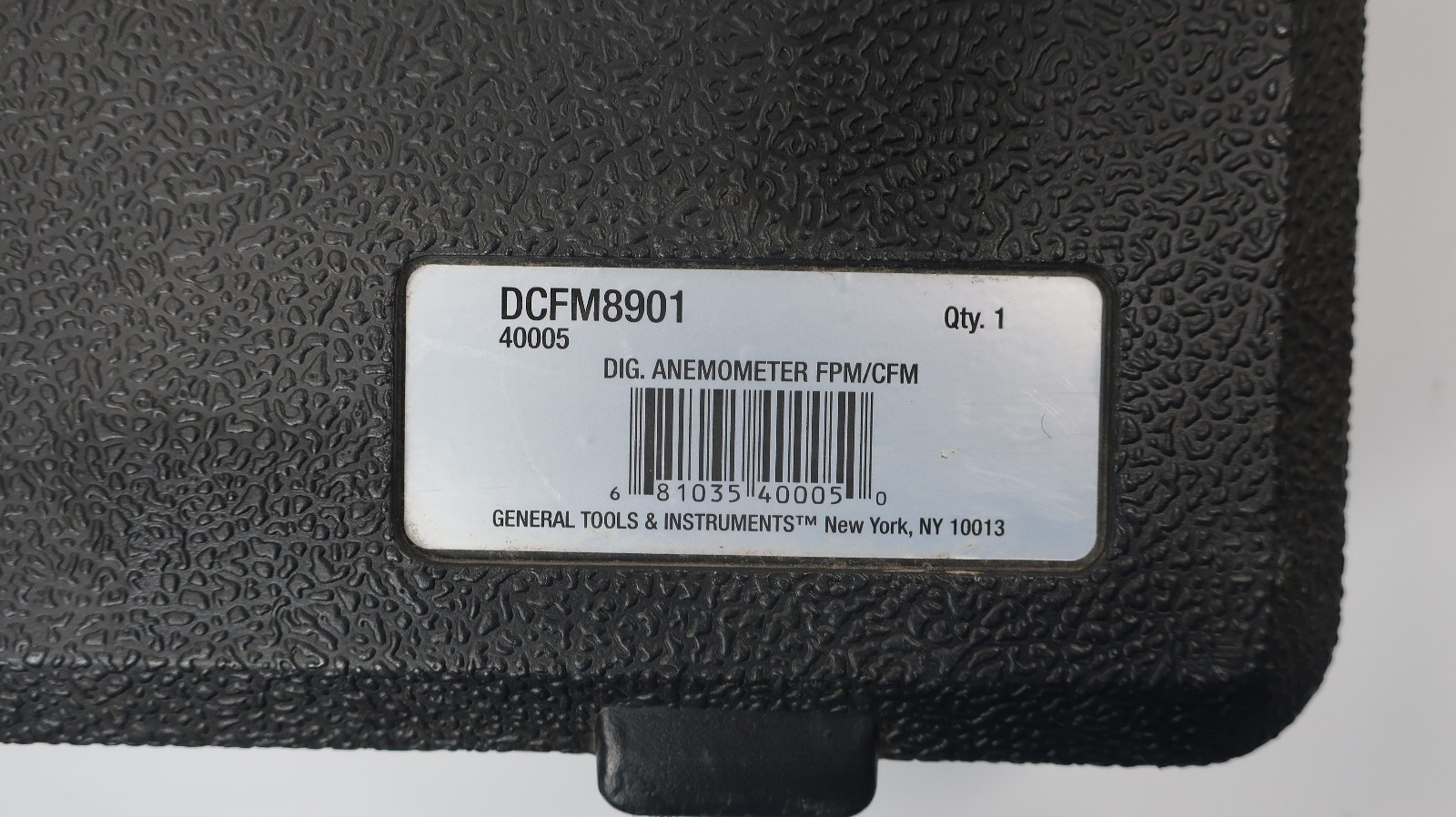 General Tools DCFM8901 Digital Two Piece Air Flow Meter with RS232 Output & Case