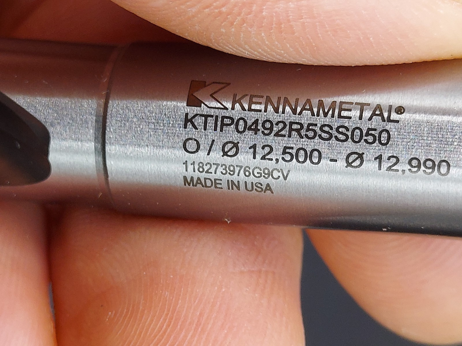 Kennametal KenTIP KTIP0492R5SS050 indexable drill body 12.500-12.990mm 0.4921″