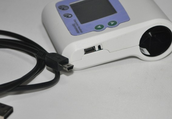 Handheld Spirometer Pulmonary Function Lung Volume Rechargeable espirómetro USB