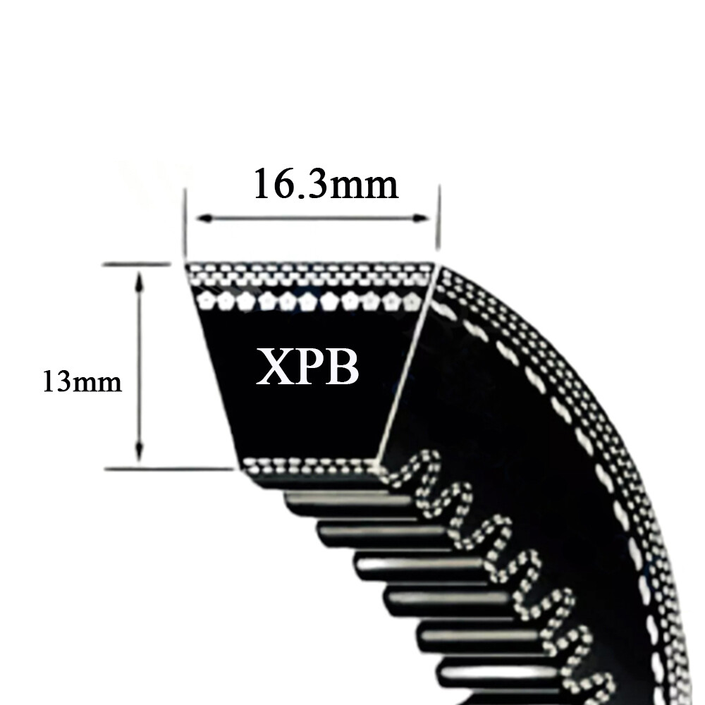 XPB-Section Cogged V-Belts (Rubbe Drive Belt 16.3x13mm V Belt-Choose Size In mm)