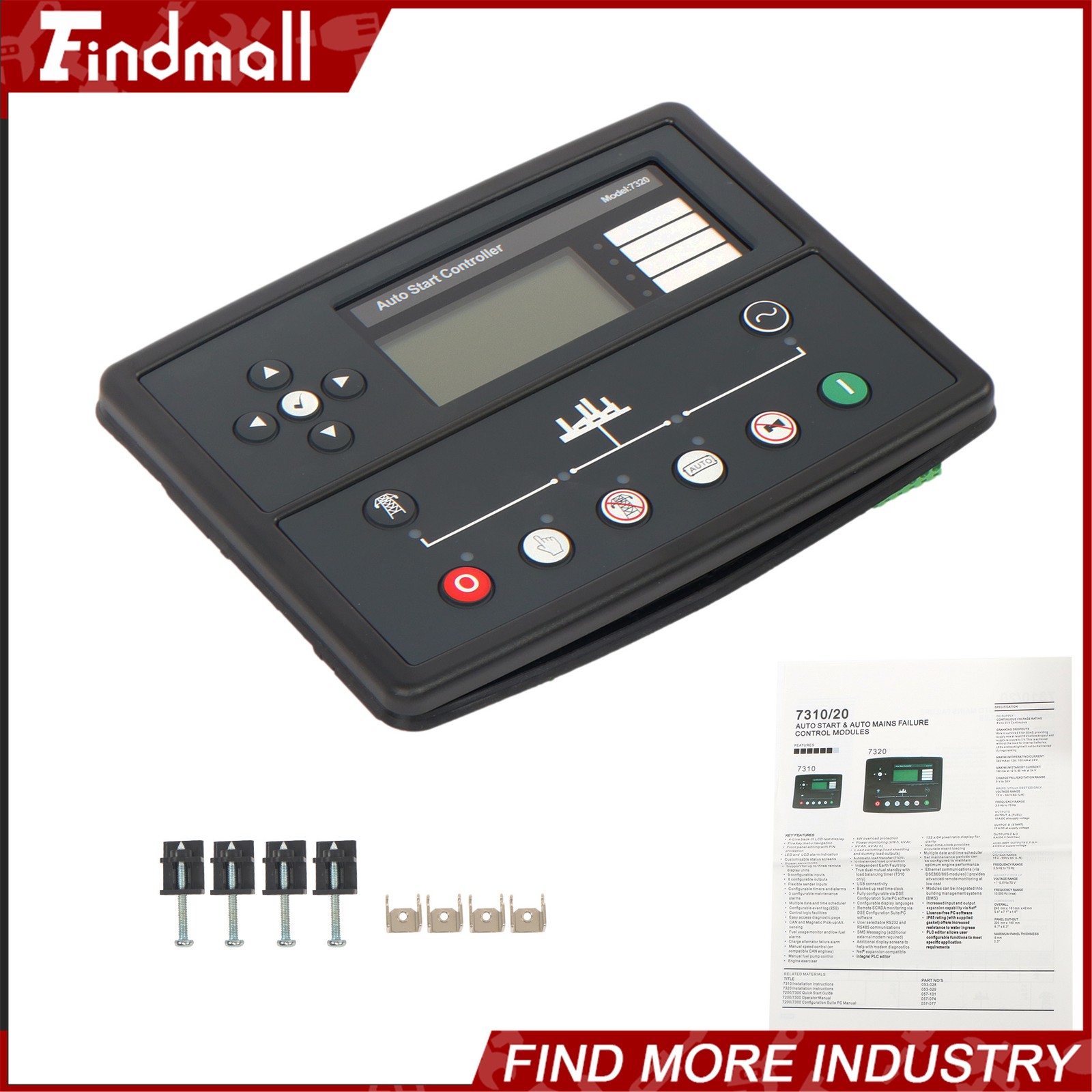 Findmall Generator Controller DSE7320 Auto Start Module With ATS AMF Protection