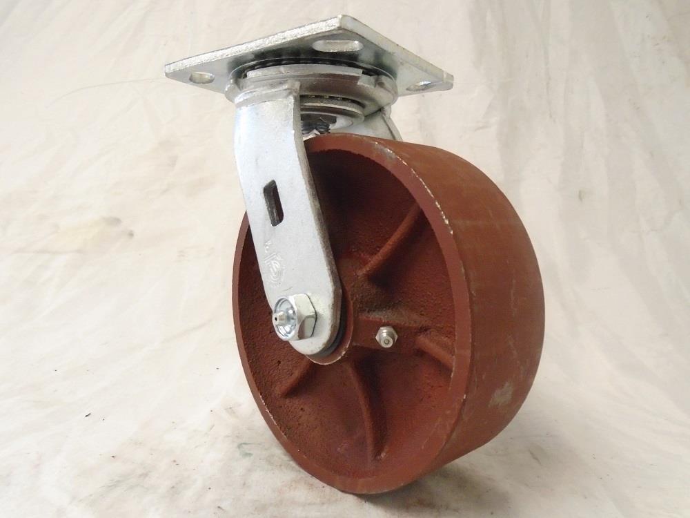 6″ x 2″ Swivel Caster Ductile Steel Wheel (2) & Rigid (2) 1400lbs Each Tool Box