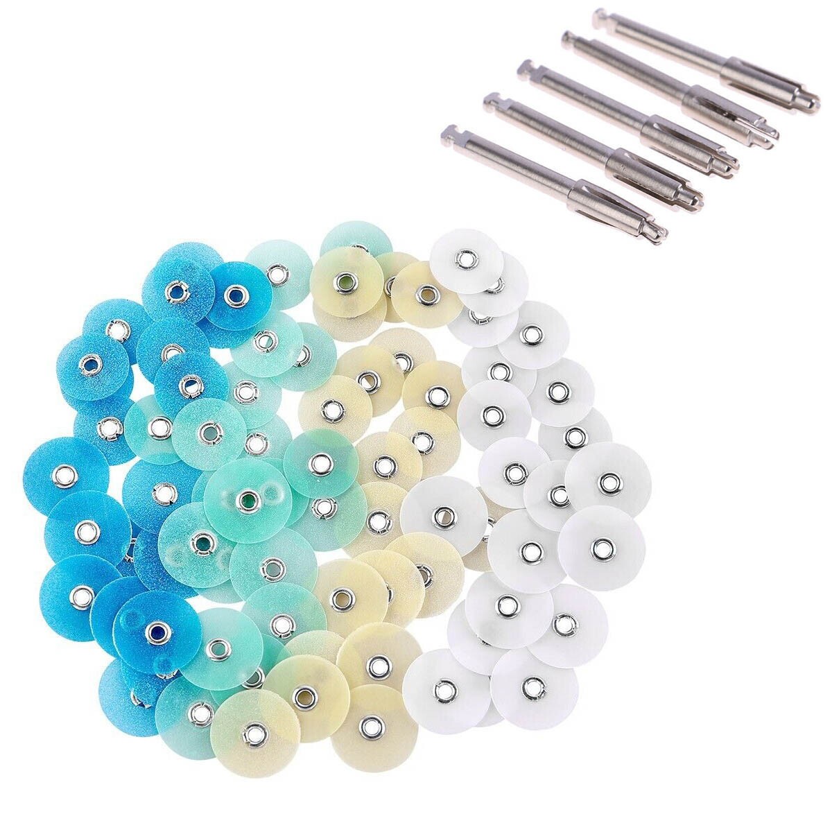 80 Pcs/Kit Dental TOR VM Finishing and Polishing Kit Discs Mandrel No 1.075