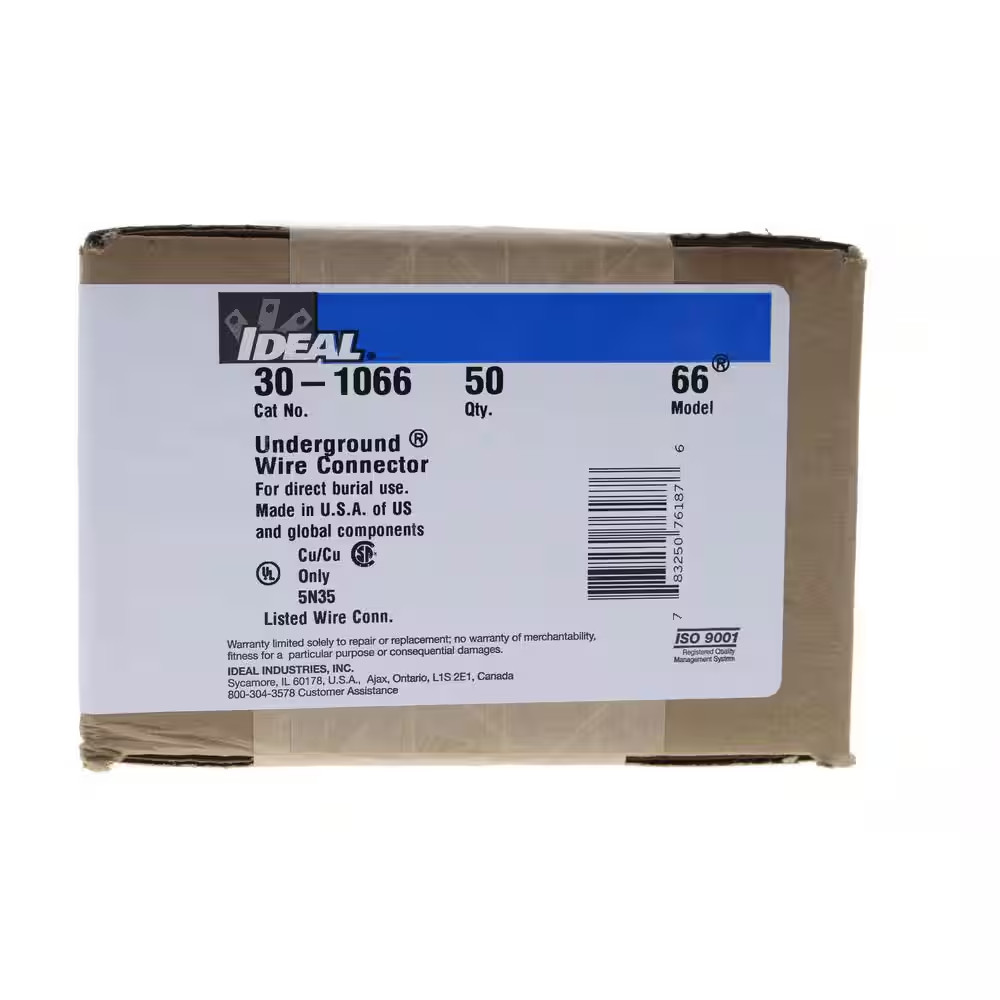 Model 66, Underground Wire Connector in Gray-Blue (50 per Box)