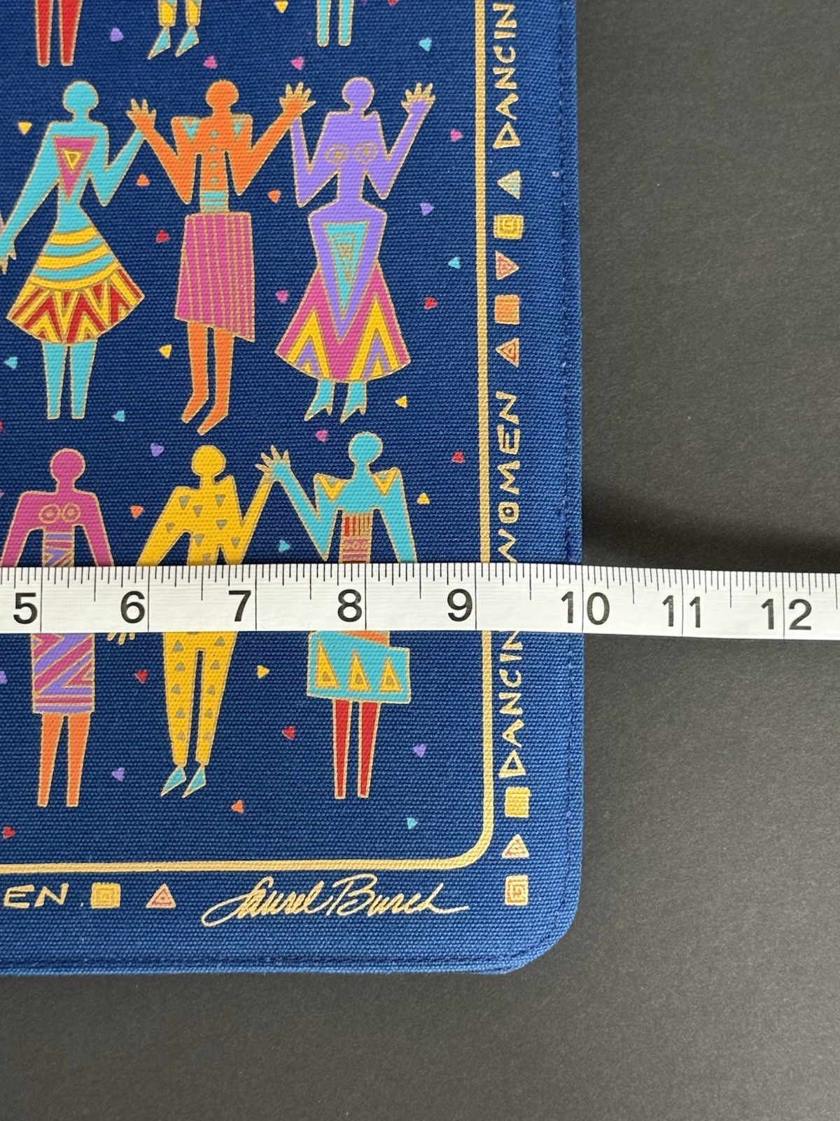VINTAGE Laurel Burch Dancing Women Zip Padfolio/Organizer 13×10 Hong Kong NWT