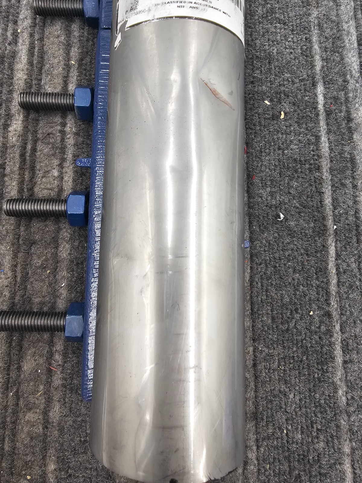 MUELLER Hymax Repair Clamp 500-18-0235, Blue Silver 2.63 Range