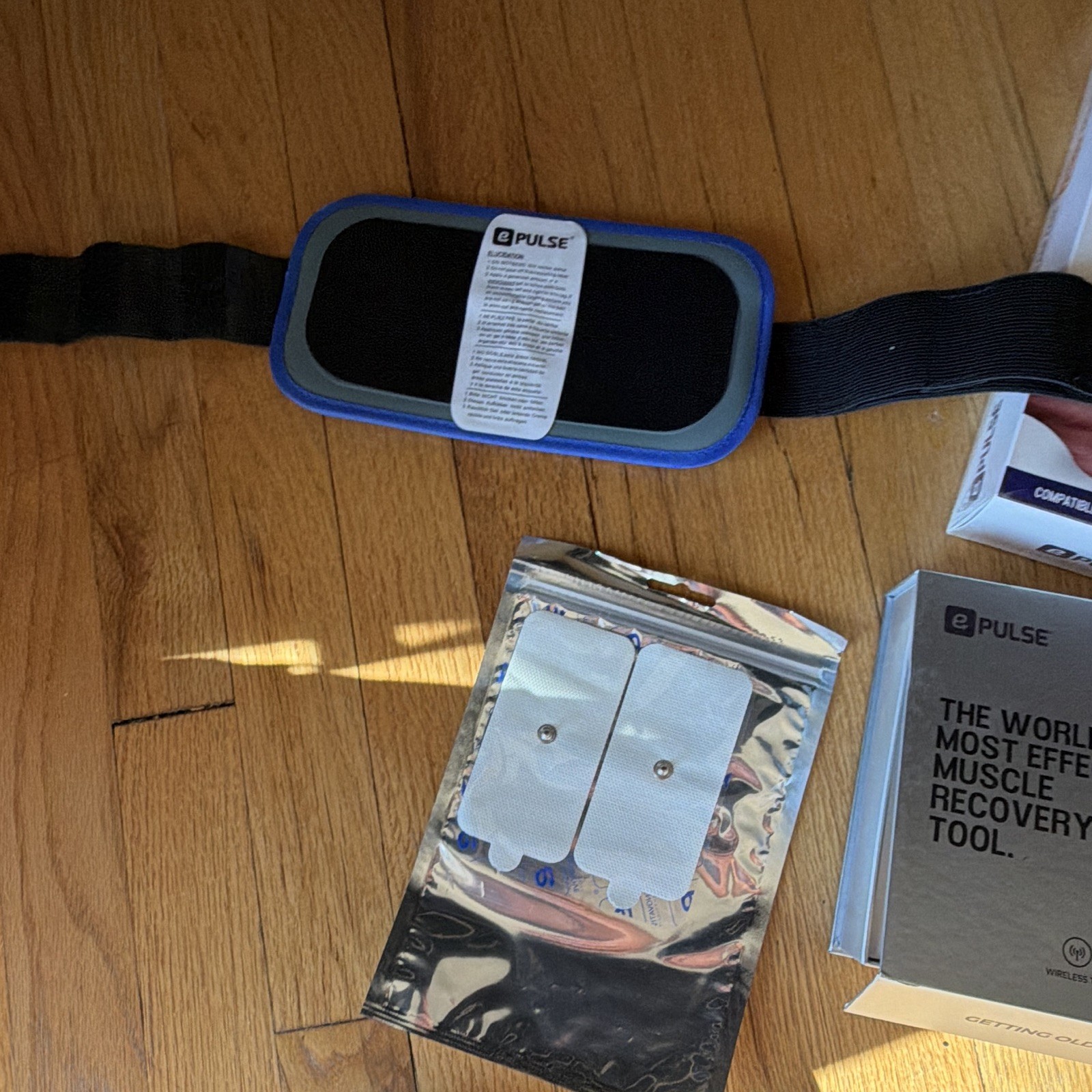 ePulse Wireless 1600 TENS/EMS Unit 2-Channel Handheld w/ Belt & Massage Shoes