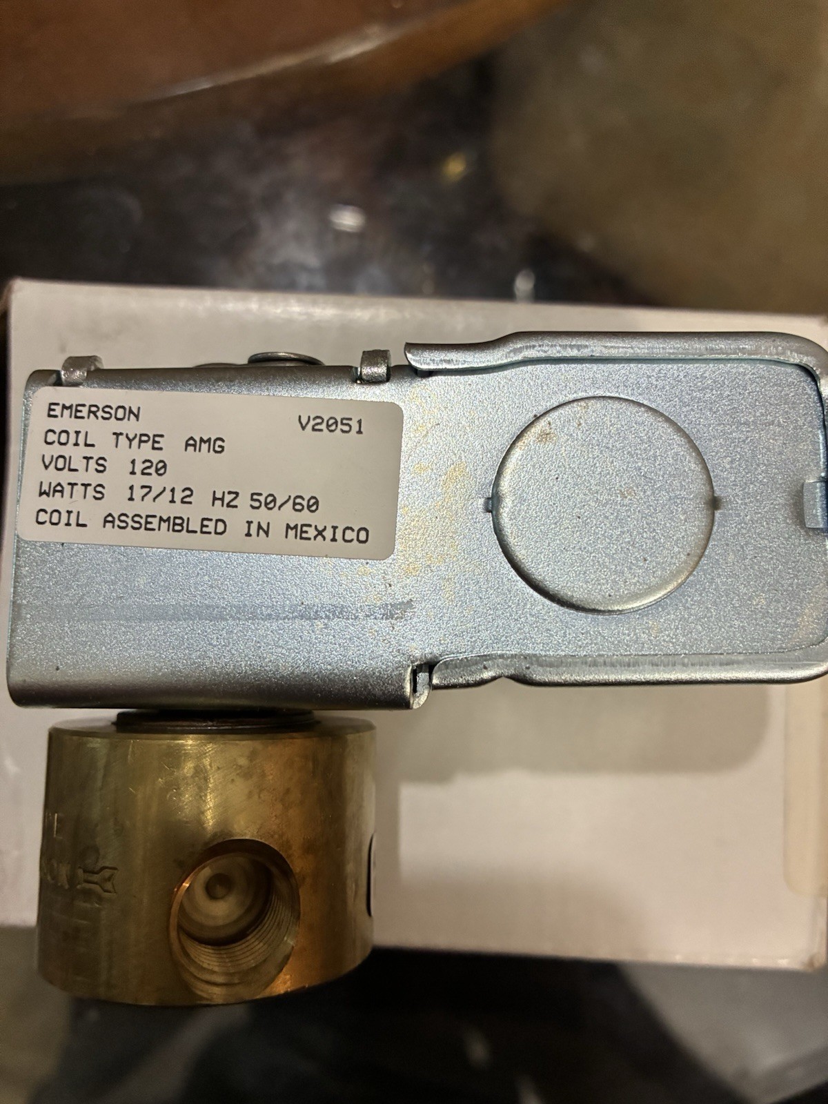 Emerson 204CD 1/4B5/32P Brass Steel Solenoid Valve V2051 1/4″ NPT 120V