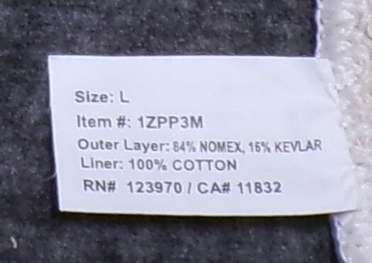 3 Pair High Heat Made With Kevlar/Nomex Gloves 1ZPP3M Size L ……………..C1