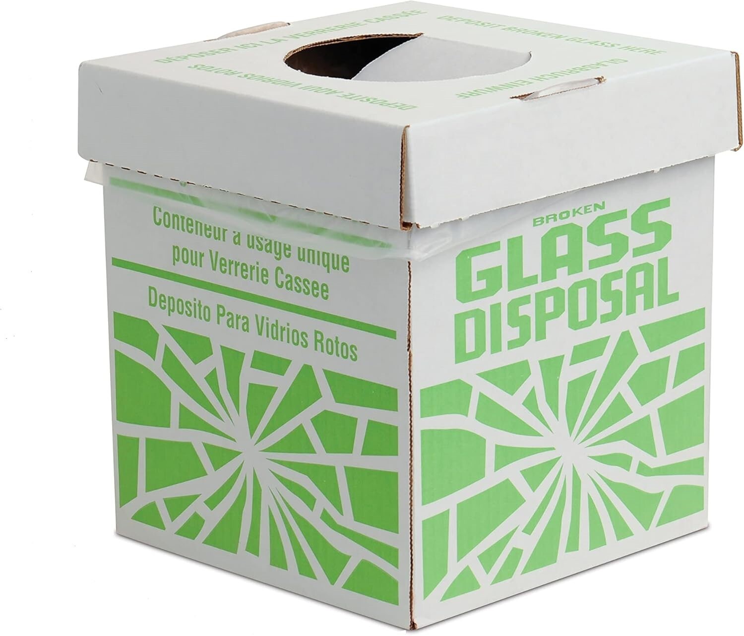 6Pack SP Bel-Art Cardboard Disposal Cartons for Glass 8 x 8 x 10 Inches NEW