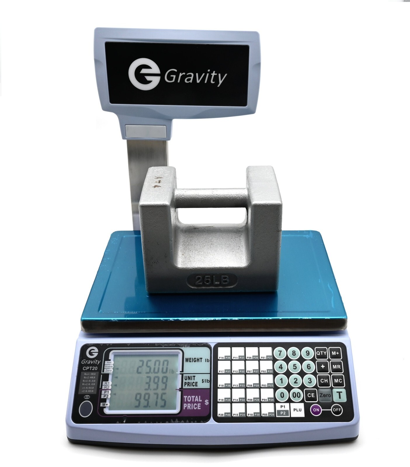 Price Computing Scale with Pole Legal for Trade CPTH , 30 lb 60 lb