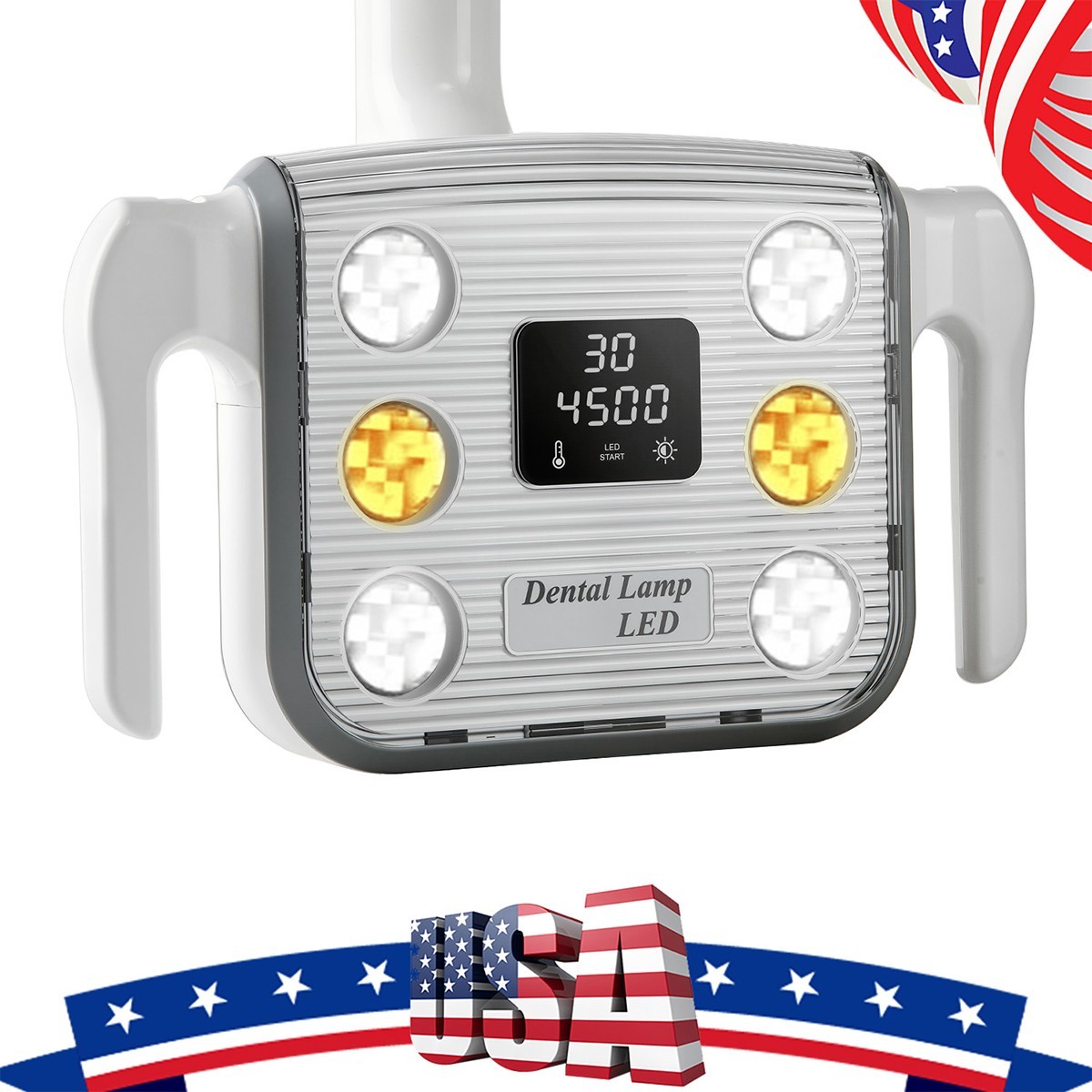 15W Dental 6 LED Oral Light Lamp Adjustable Color Temperature For Chair Unit