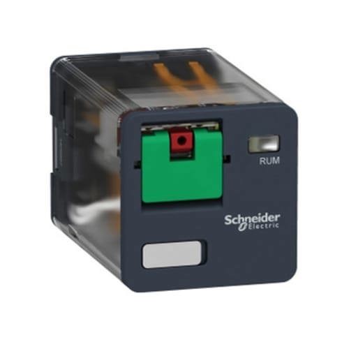 1Pc SCHNEIDER ELECTRIC RUMC21F7 Relay Industrial RELAY 2CO CYL PINS 10A@250