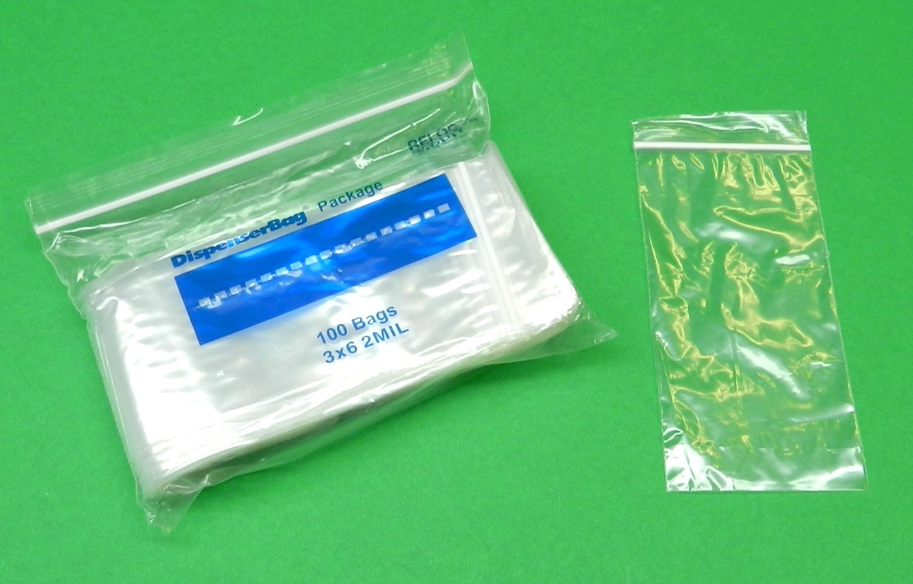 RELOC ZIPPIT Bags 2Mil Clear 3 x 6 Poly Zip Seal Lock Bag 200 RECLOSABLE 3″ x 6″