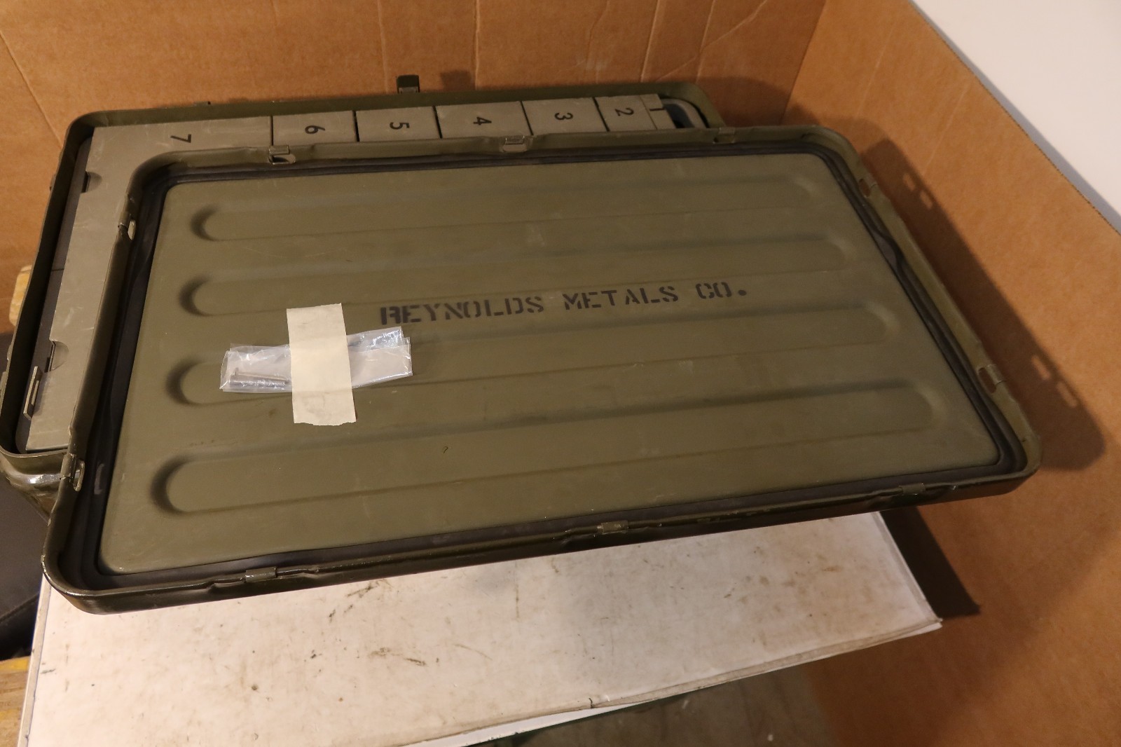32x20x11 Aluminum Military Medical Chest with Medical Instrument 7 Drawer Unit