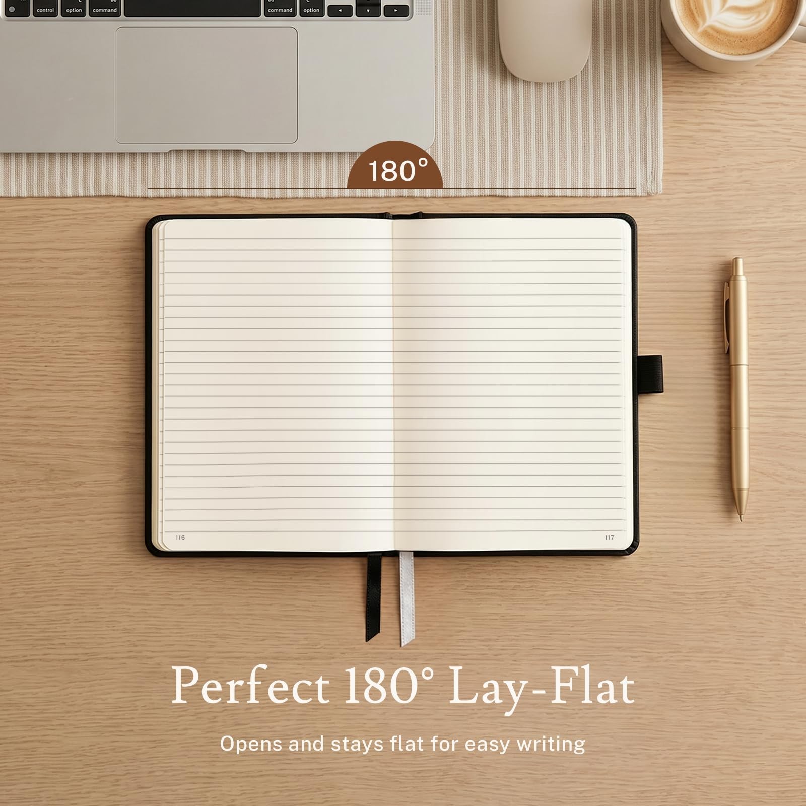 PAGELYST Journal Notebook A5 Lined Classic Color 4 Pack
