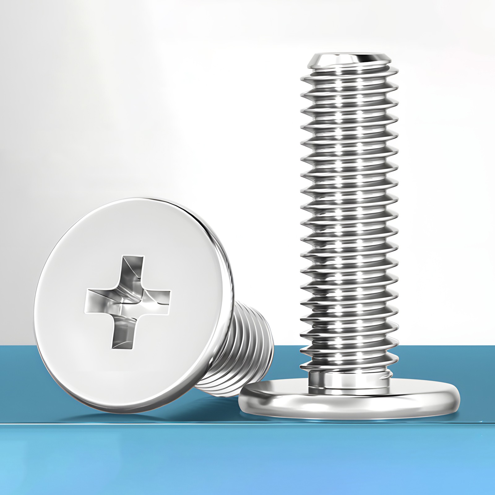 M0.8-M2.5 304 Stainless Steel CM Phillips Ultra Thin Flat Wafer Head Screw Bolt