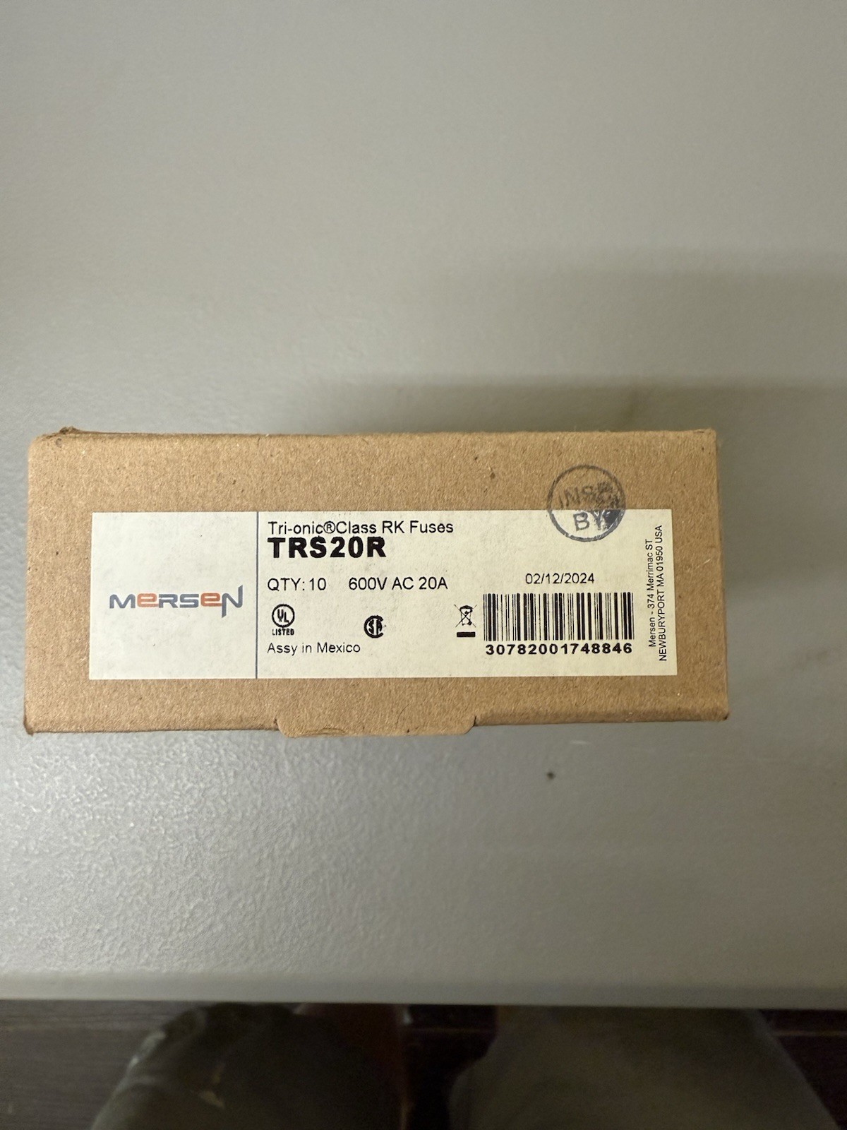 10 Mersen Ferraz Shawmut TRS20R Tri-Onic Time Delay Fuses 20a 600v Class RK5