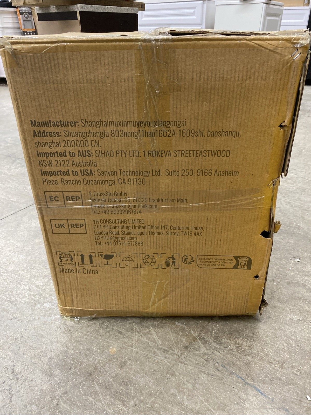 VEVOR 12-Gal Flammable Safety Cabinet SS-559 Yellow Fireproof Storage