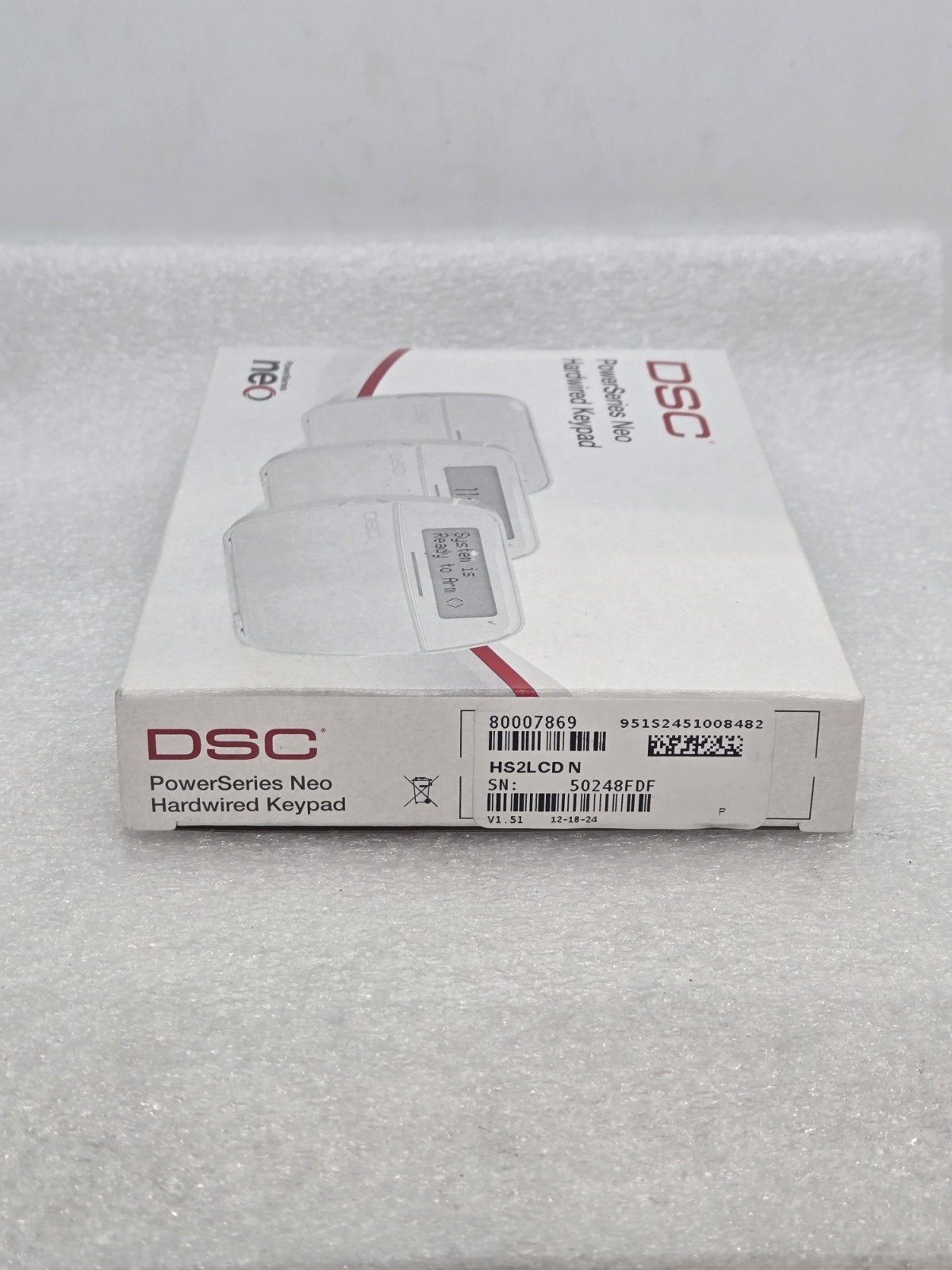 DSC HS2LCD N PowerSeries Neo Hardwired Keypad FAST FREE SHIPPING c