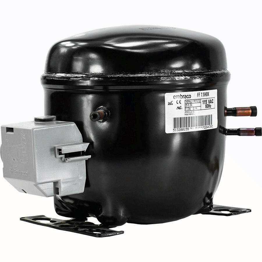Embraco FF7.5HBK Replacement Refrigeration Compressor 1/5 HP R-134A R134A