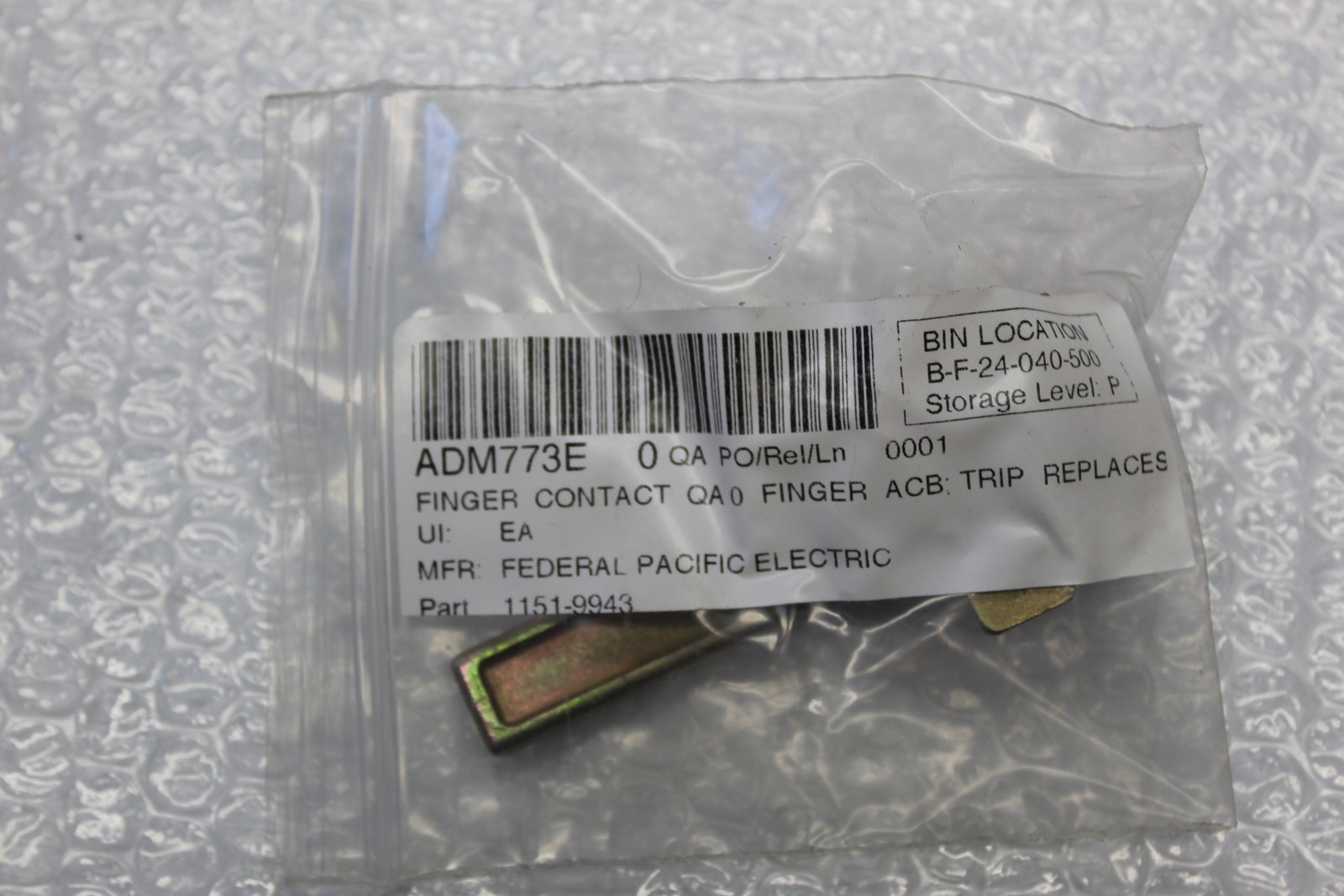 FEDERAL PACIFIC ELECTRIC 1151-9943 FINGER CONTACT NSNP